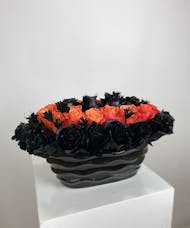 Halloween Black & Orange Roses