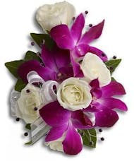 Orchid & Spray Rose Corsage