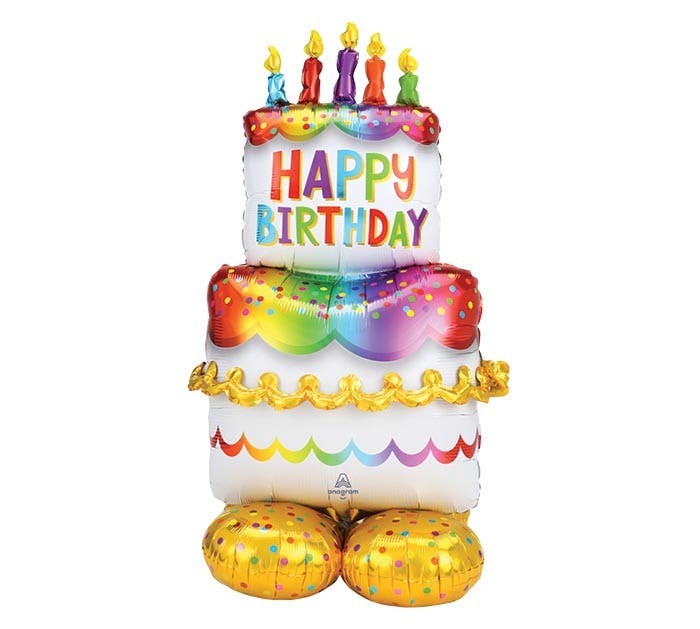 Cakeshaped Birthday Balloon Gift Delivery Hollywood FL
